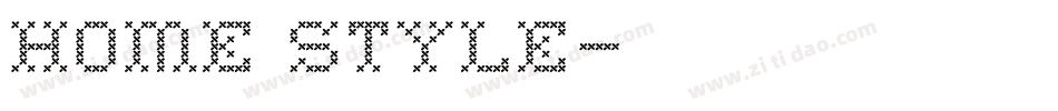 Home Style字体转换